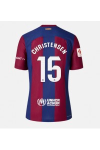 Fotbalové Dres Barcelona Andreas Christensen #15 Dámské Domácí Oblečení 2023-24 Krátký Rukáv